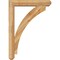 Ekena Millwork Thorton Craftsman Rough Sawn Bracket w/ Offset Brace, Western Red Cedar, 6"W x 30"D x 42"H BKT0604X30X42THR04RWR - alternate 4